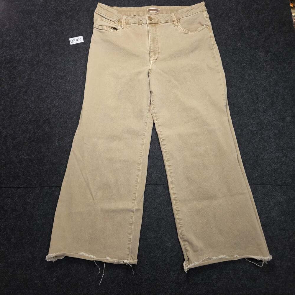 KUT from the Kloth High Rise Wide Leg Frayed Hem Pants